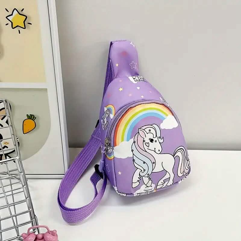 Children's Chest Bag with Pattern Handbags & Wallets Purple - DailySale