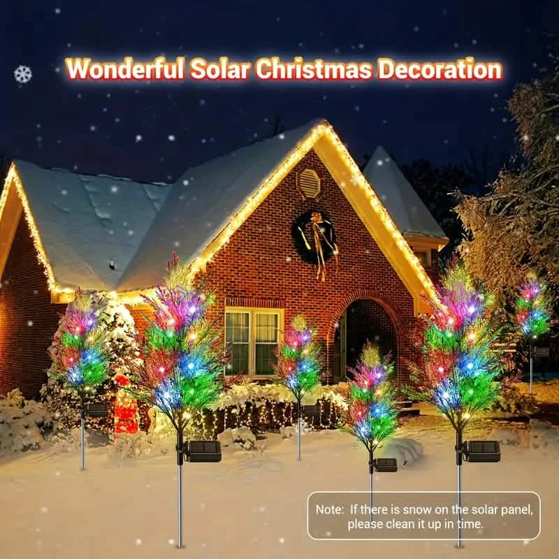 Christmas Solar Lawn Lamp, Garden Solar Light Tree Outdoor Lighting - DailySale