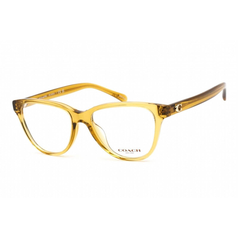 Coach Women's Eyeglasses Transparent Honey Plastic Cat Eye Frame 0HC6202U 5715 (Refurbished) Women's Shoes & Accessories - DailySale
