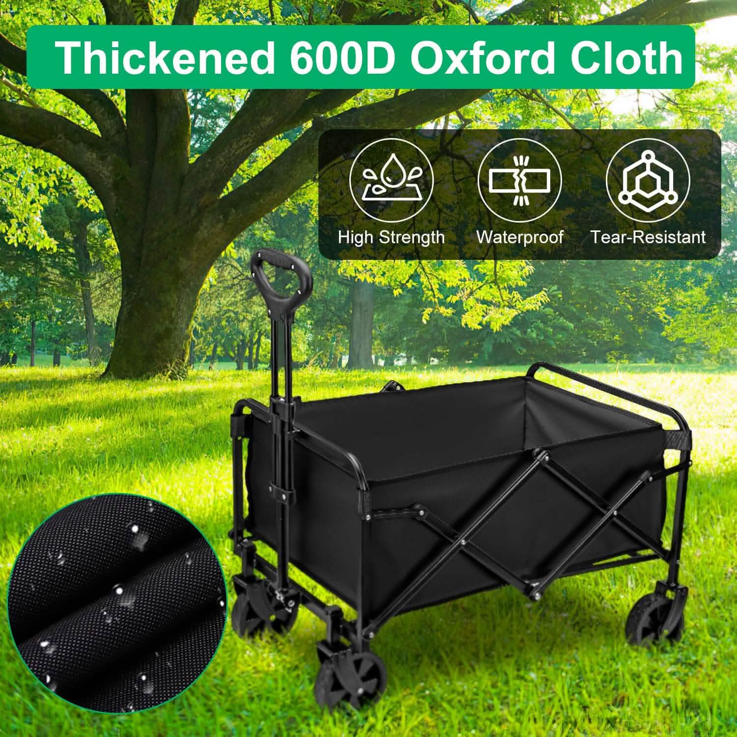 Collapsible Folding Wagon Cart Sports & Outdoors - DailySale