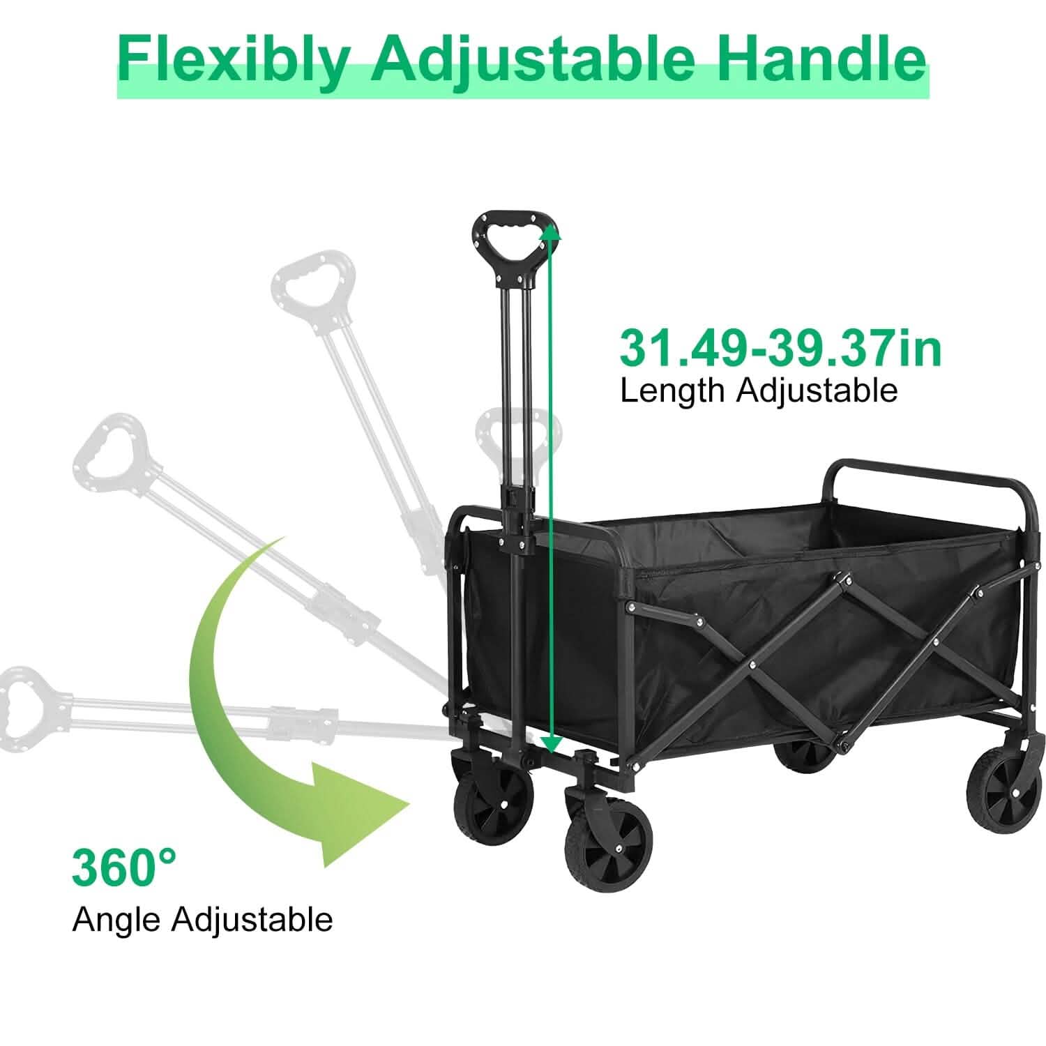 Collapsible Folding Wagon Cart Sports & Outdoors - DailySale