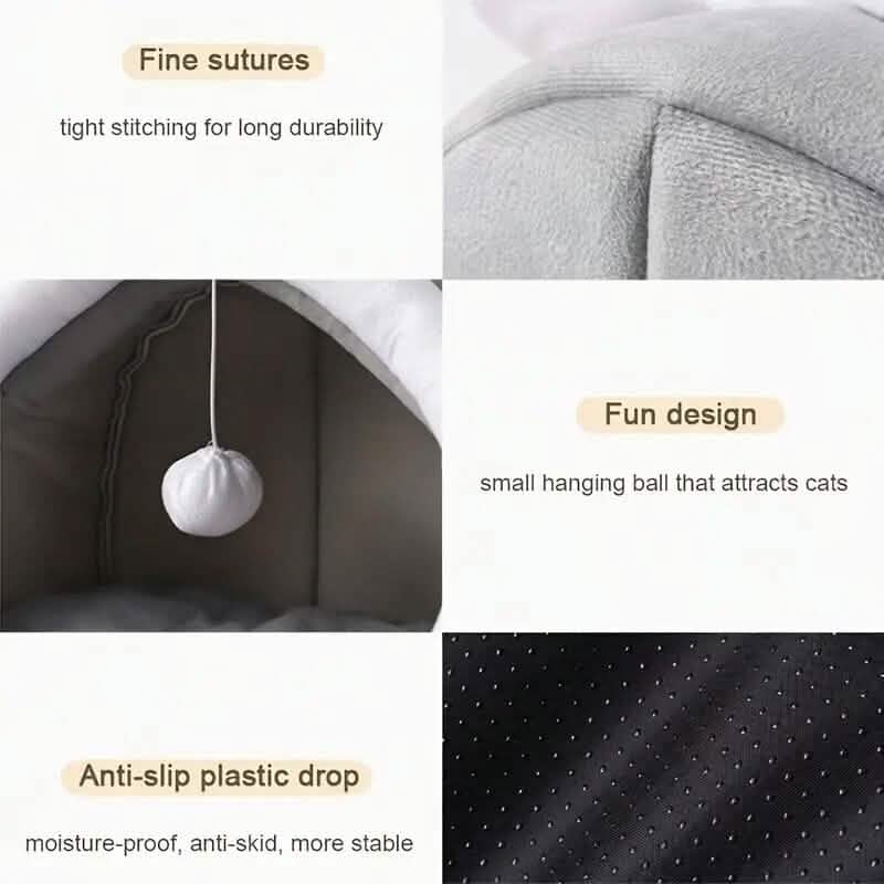 Contemporary Polyester Fiber Cat Bed Pet Supplies - DailySale