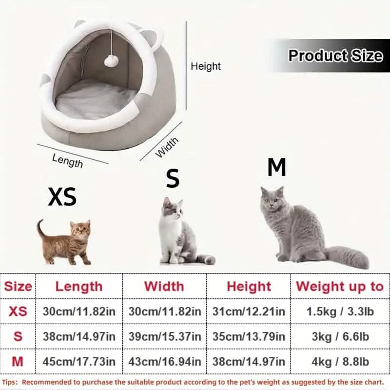 Contemporary Polyester Fiber Cat Bed Pet Supplies - DailySale