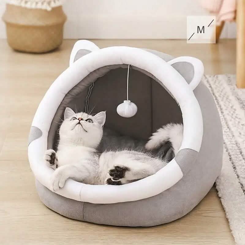 Contemporary Polyester Fiber Cat Bed Pet Supplies M - DailySale