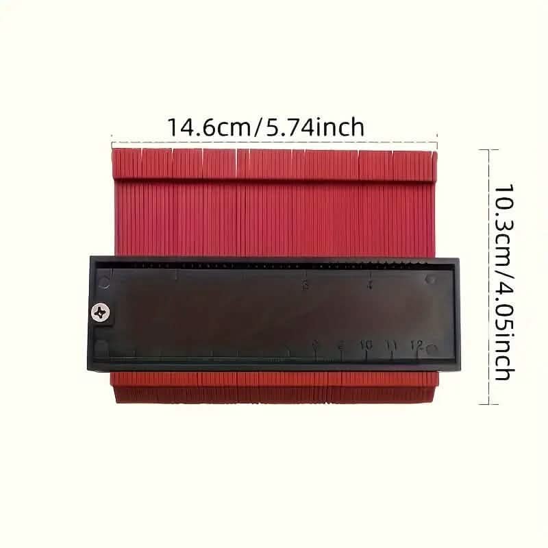 Contour Gauge Profile Tool Outline Measuring Plastic Ruler Home Improvement - DailySale