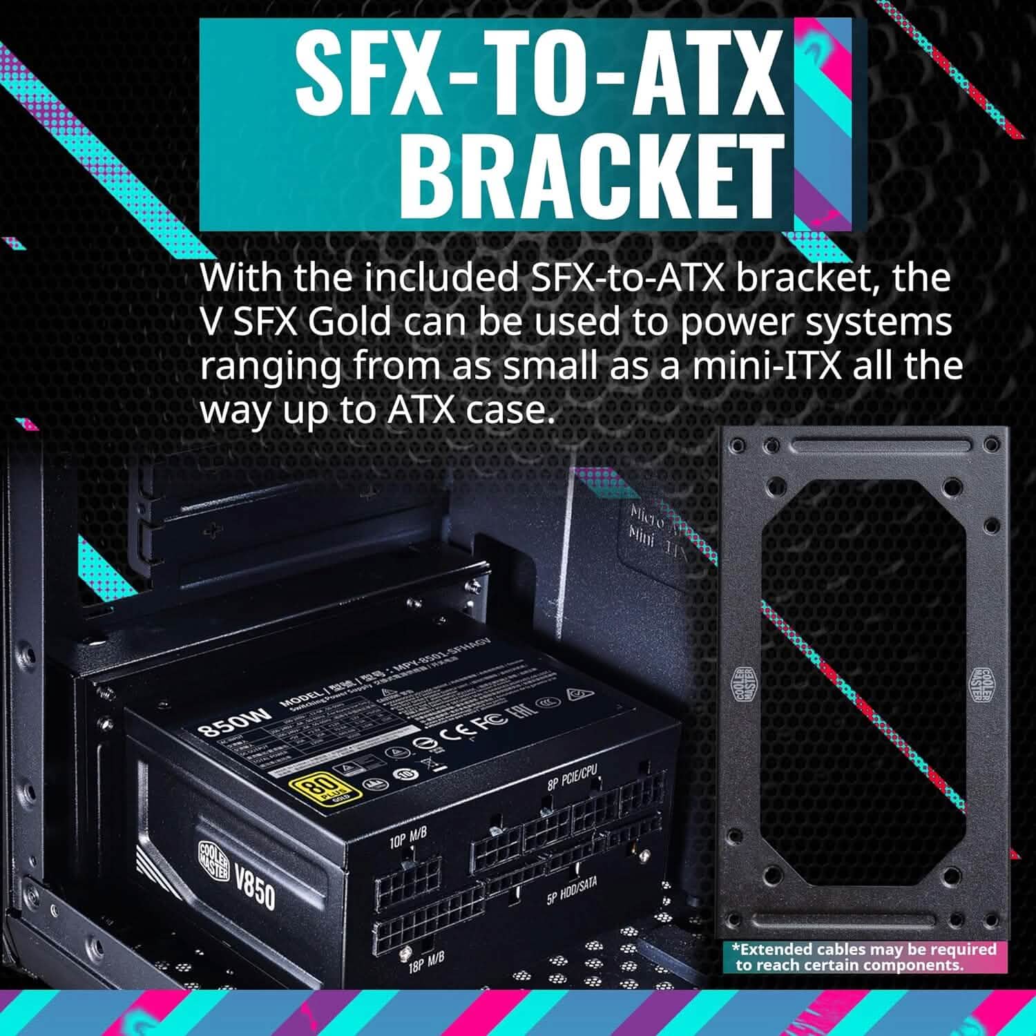 Cooler Master V850 SFX Gold Full Modular Computer Accessories - DailySale