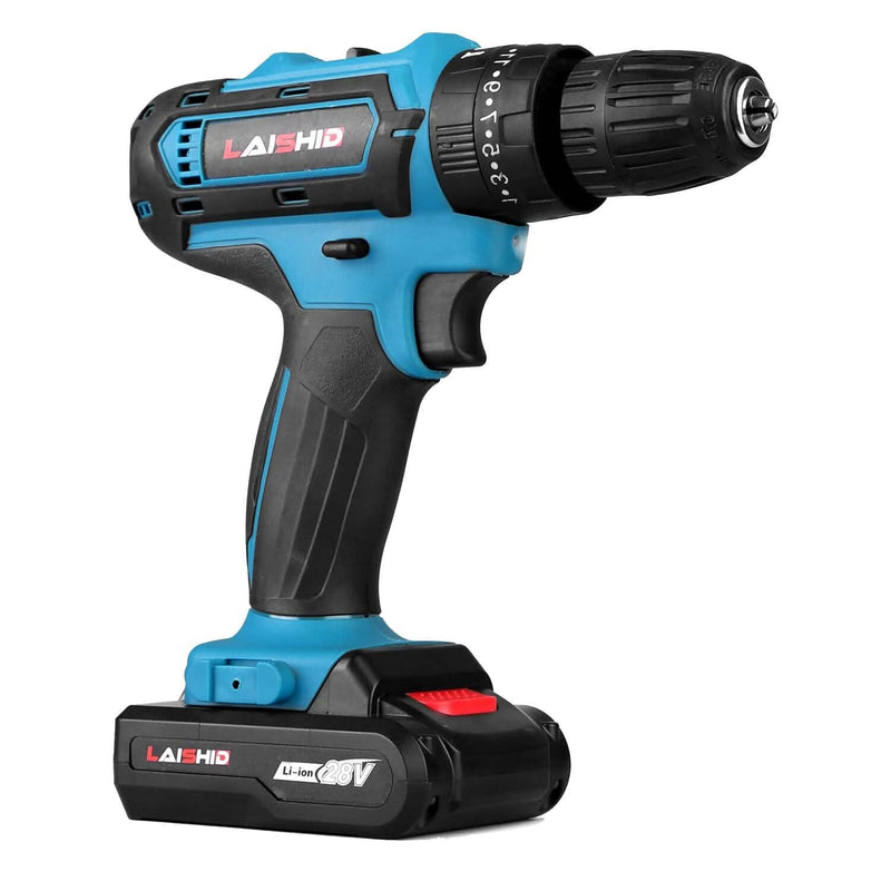 Cordless Drill Set with 2 Pieces 8V Batteries and Charger 2 Variable Speed 3/8In Keyless Chuck Home Improvement - DailySale
