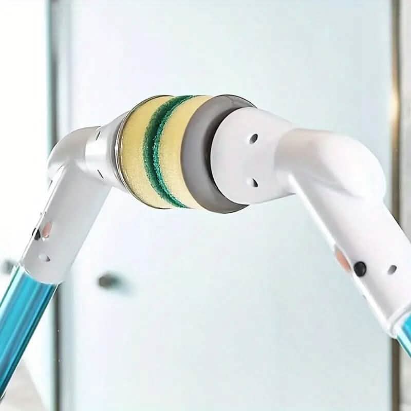 Cordless Electric Spin Scrubber with 6 Brush Heads and Adjustable Long Handle Household Appliances - DailySale