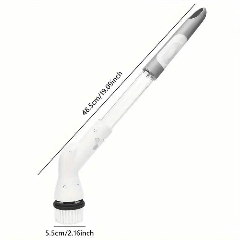 Cordless Electric Spin Scrubber with 6 Brush Heads and Adjustable Long Handle Household Appliances - DailySale