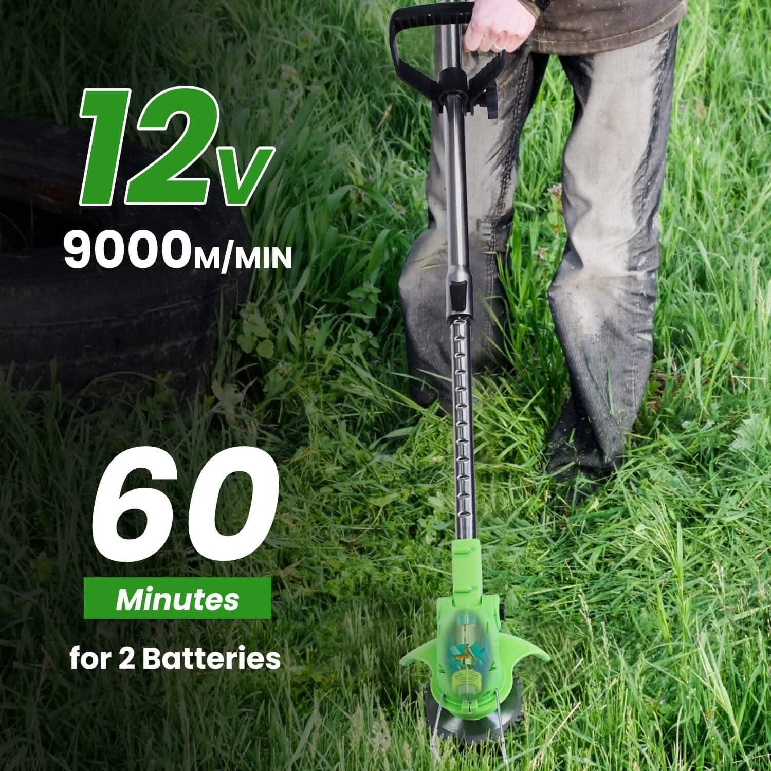 Cordless Rechargeable Grass Trimmer Garden & Patio - DailySale