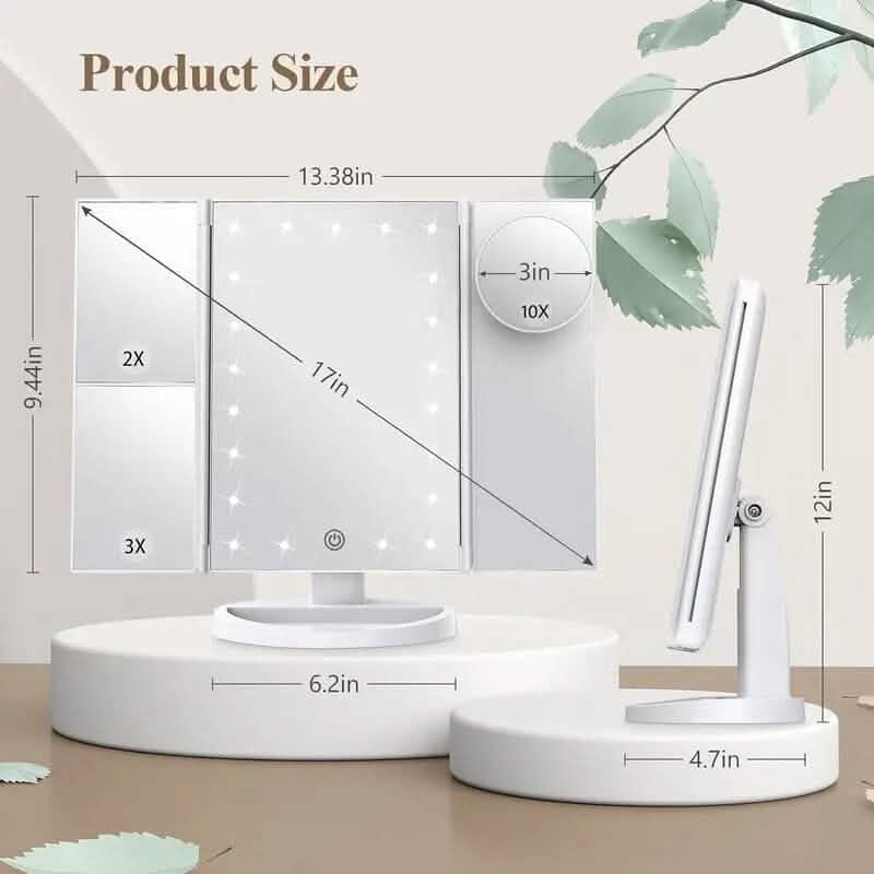 Cosmetic Mirror with Lights and 10X Magnification Beauty & Personal Care - DailySale