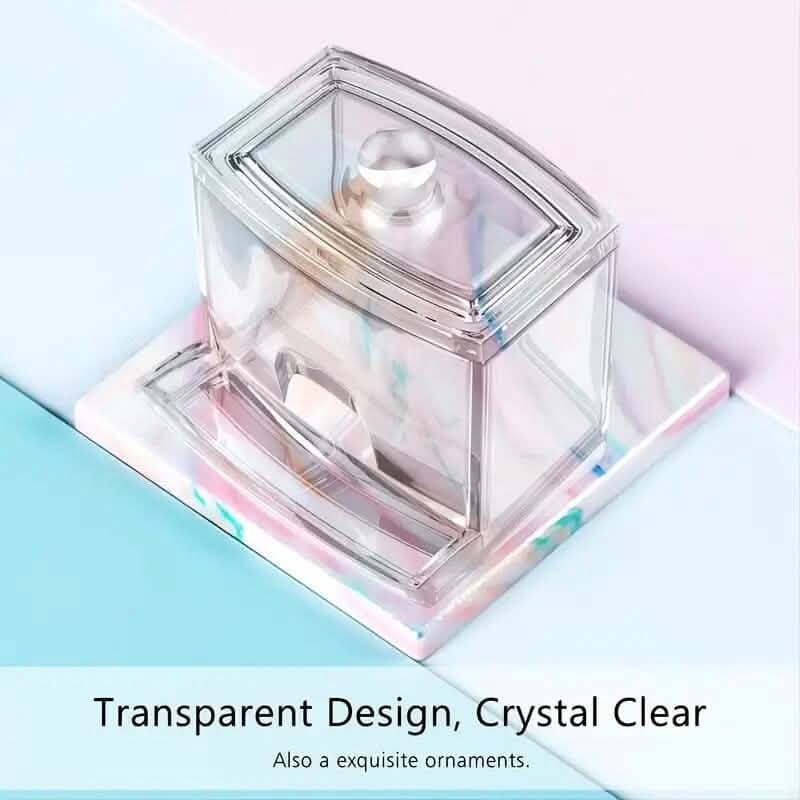 Cotton Swab Holder Cotton Ball Dispenser Organizer Clear Storage Containers Closet & Storage - DailySale