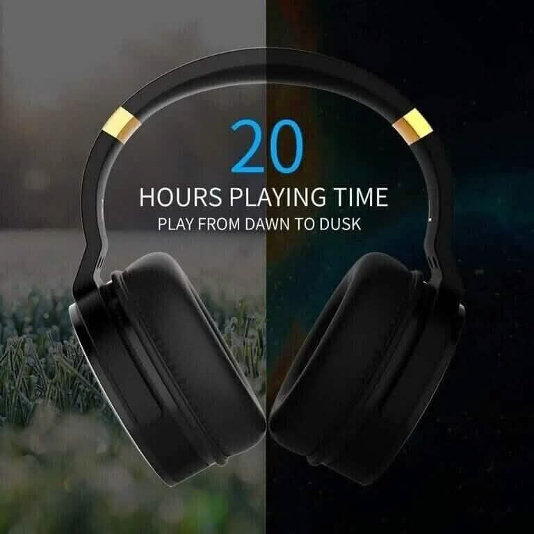 COWIN E8 Active Noise Cancelling Bluetooth Wireless Headphones Black & Gold (Refurbished) Headphones - DailySale