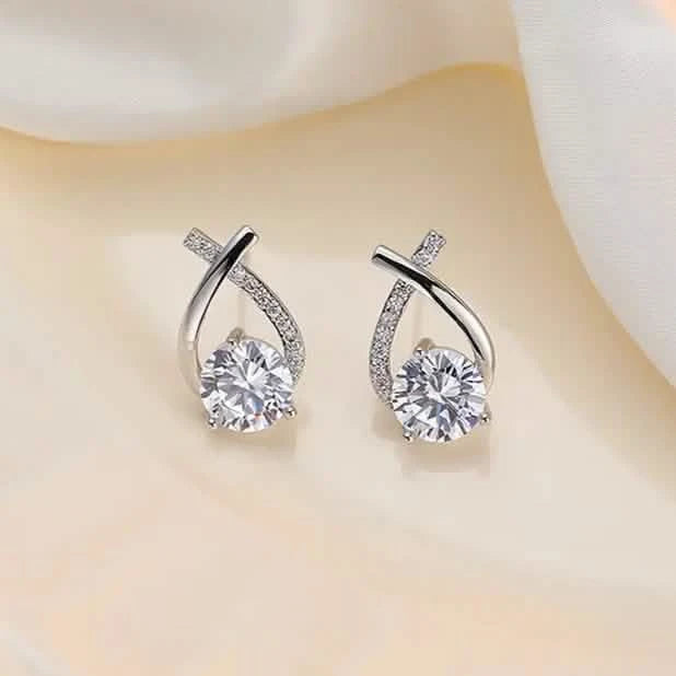 Creatively Designed Cross Earrings With Sparkling Zirconia for Women Earrings - DailySale