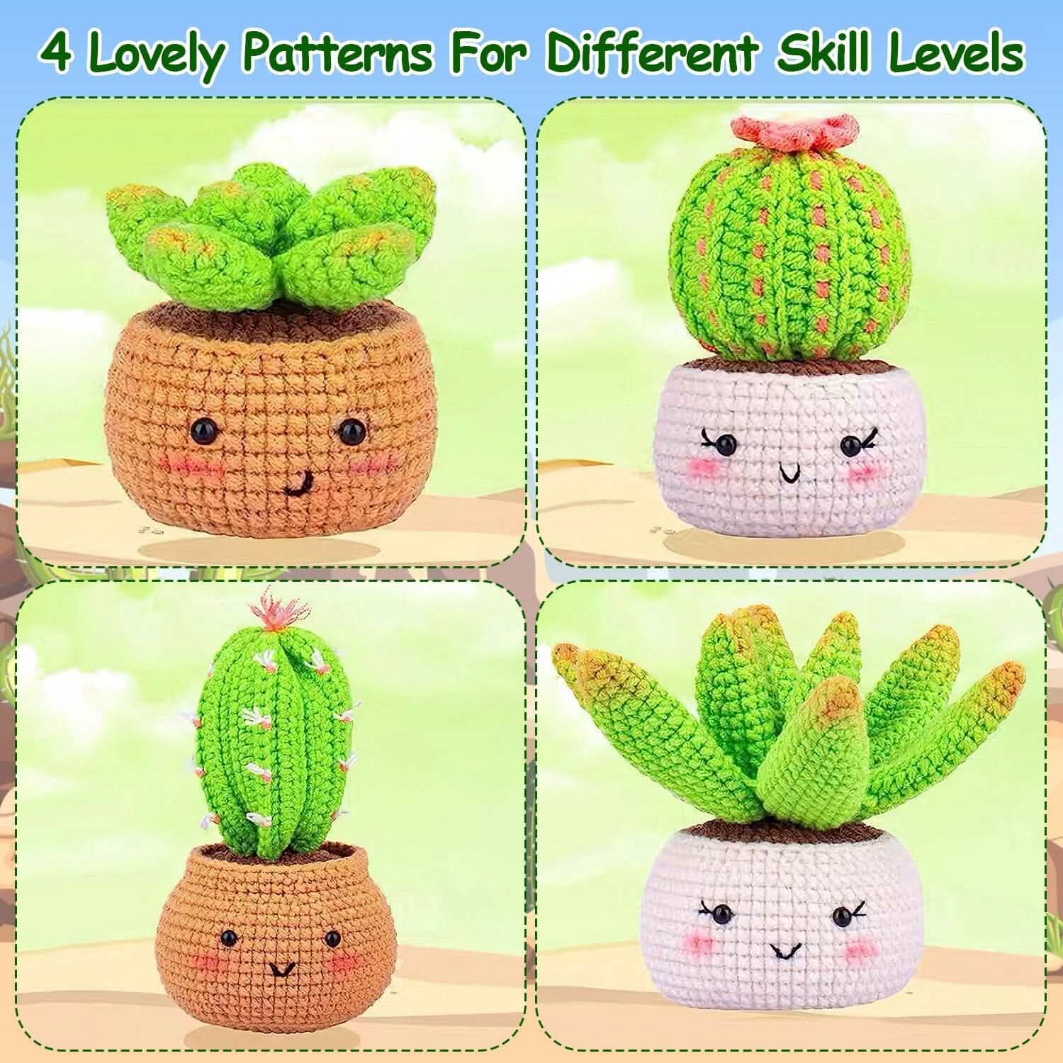Crochet Kit for Beginners DIY Knitting Supplies Arts & Crafts - DailySale