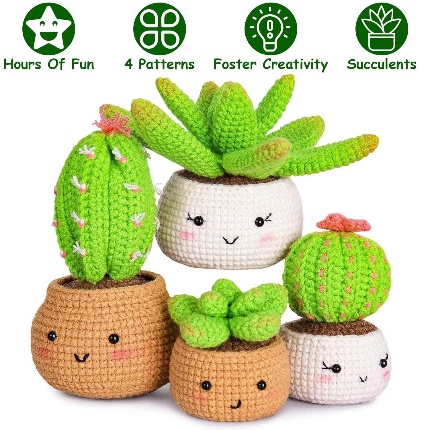 Crochet Kit for Beginners DIY Knitting Supplies Arts & Crafts - DailySale