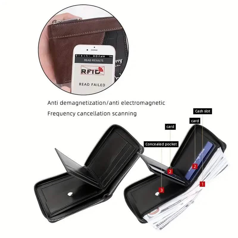 Cross Border Vintage Zipper Coin Purse Men's Shoes & Accessories - DailySale