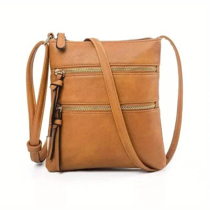 Crossbody Purses with Zipper for Women Ladies Bags & Travel Brown - DailySale