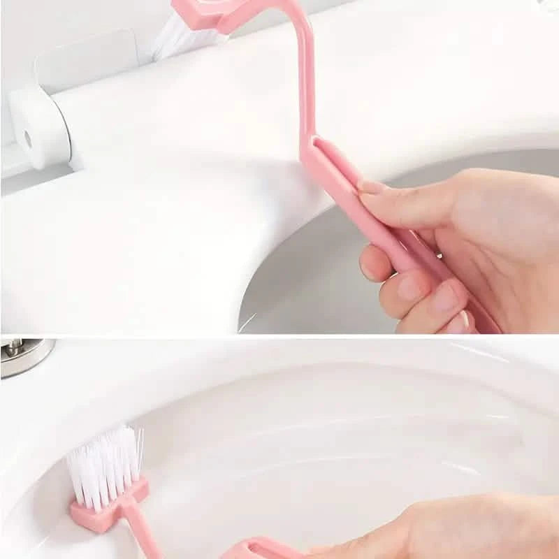 Curved Handle Function Cleaning Toilet Gap Brush Bath - DailySale