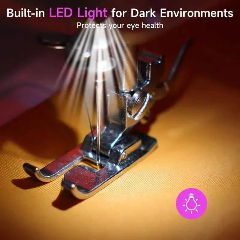 Pro Portable Electric Sewing Machine – 12 Stitches, Adjustable Speed, Multifunctional