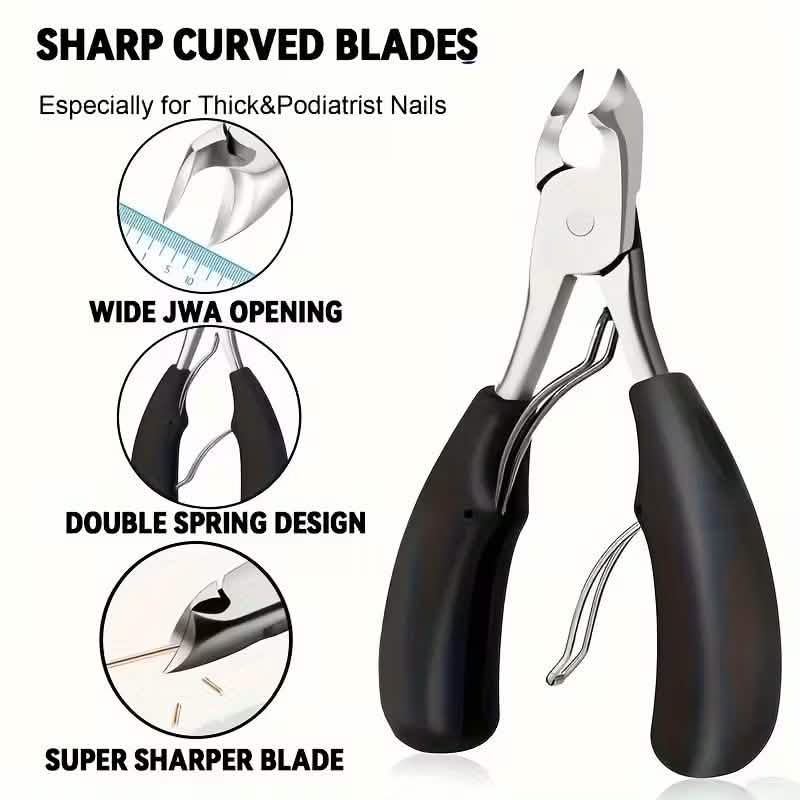 4-Piece Elderly-Friendly Toenail Clipper Set