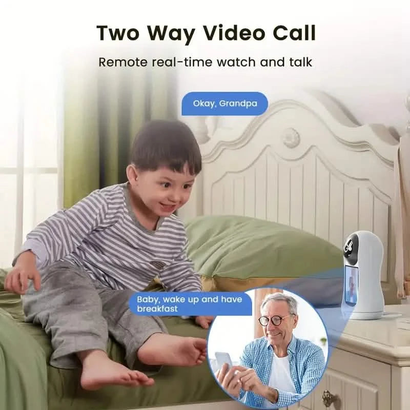 1080P Smart Indoor WiFi Camera | Two-Way Audio & Video Call + Night Vision