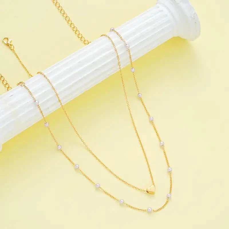 3pcs Heart Necklace & Bracelet Set for Women