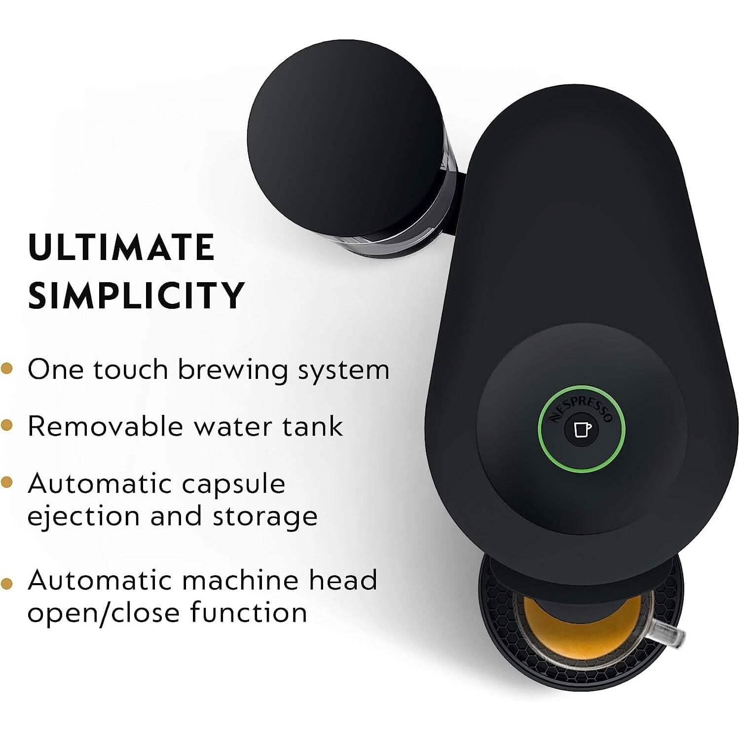 De'Longhi Nespresso VertuoPlus Coffee and Espresso Machine by De'Longhi, 38 ounces, Matte Black (Refurbished) Kitchen Appliances - DailySale