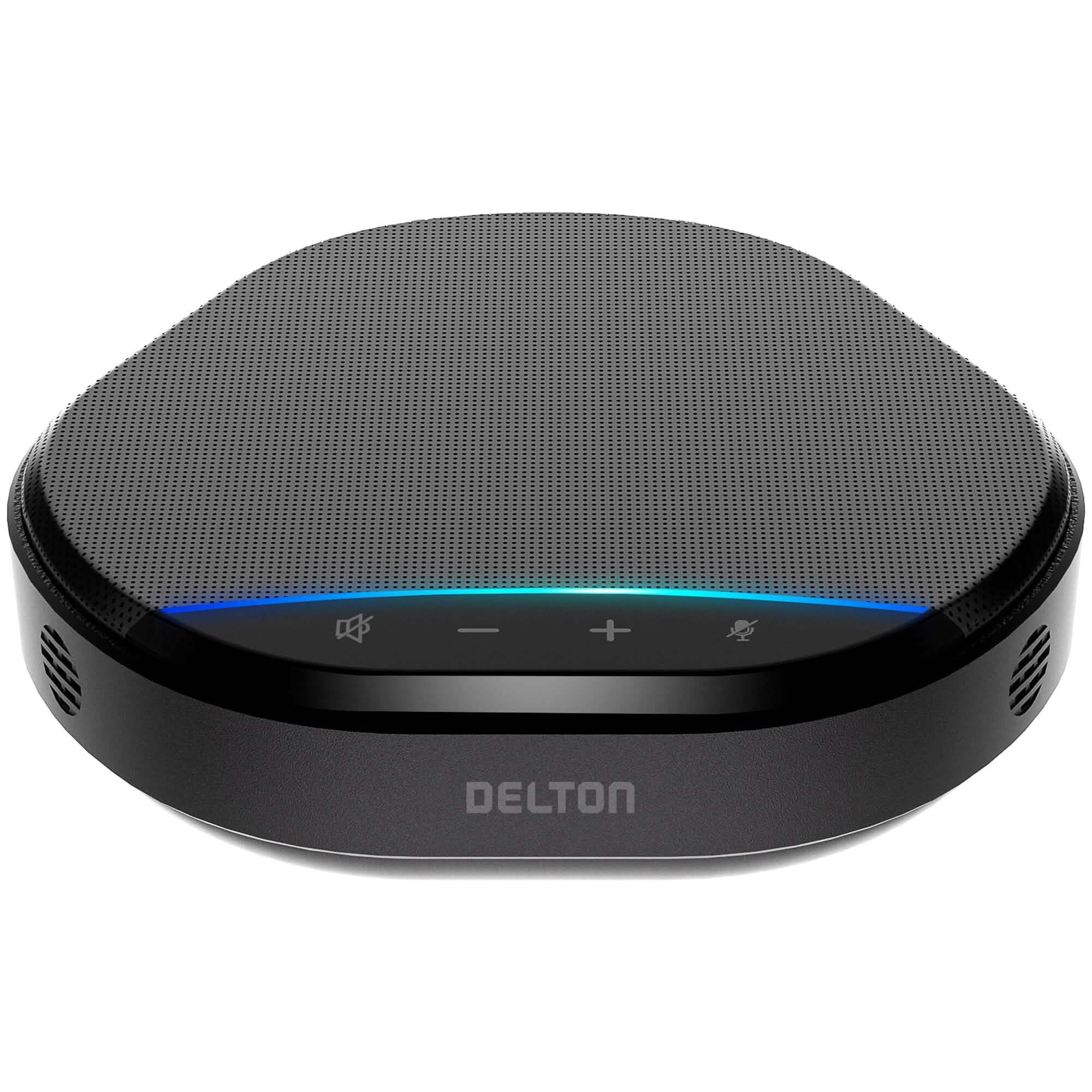 Delton C3900 USB Conference Speaker and Microphone, AI Noise Reduction, 5W Speaker, 16 ft Pickup Distance, 360° Voice Pickup Conference Speaker for Office, Home, Online Meetings and More - Black Speakers - DailySale