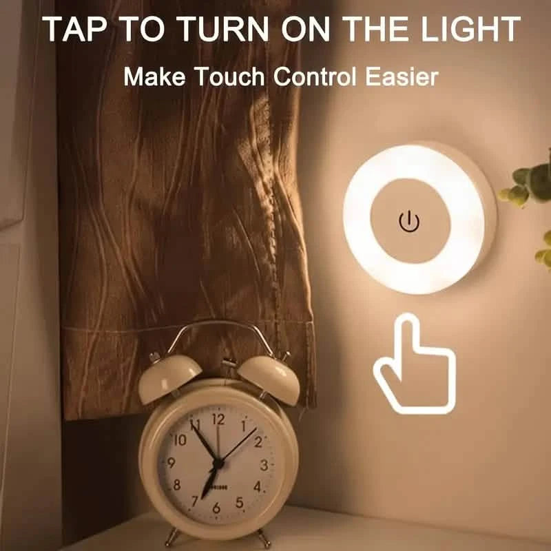 Dimmable Touch Sensor Wall Night Light, 3 Color Modes (White, Warm, Cool) Indoor Lighting - DailySale