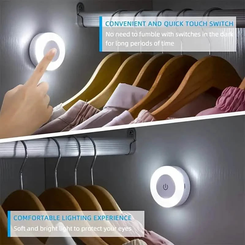 Dimmable Touch Sensor Wall Night Light, 3 Color Modes (White, Warm, Cool) Indoor Lighting - DailySale