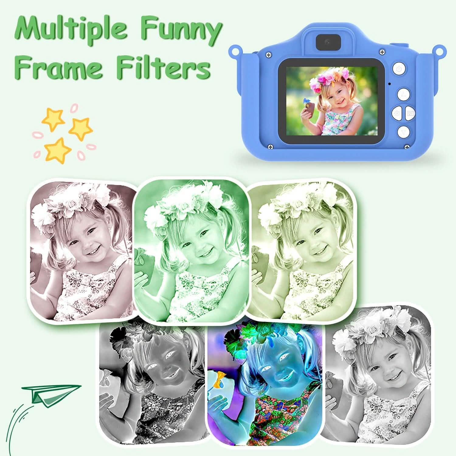 Dinosaur Kids Selfie 48MP 1080P HD Cartoon Digital Camera Cameras & Drones - DailySale