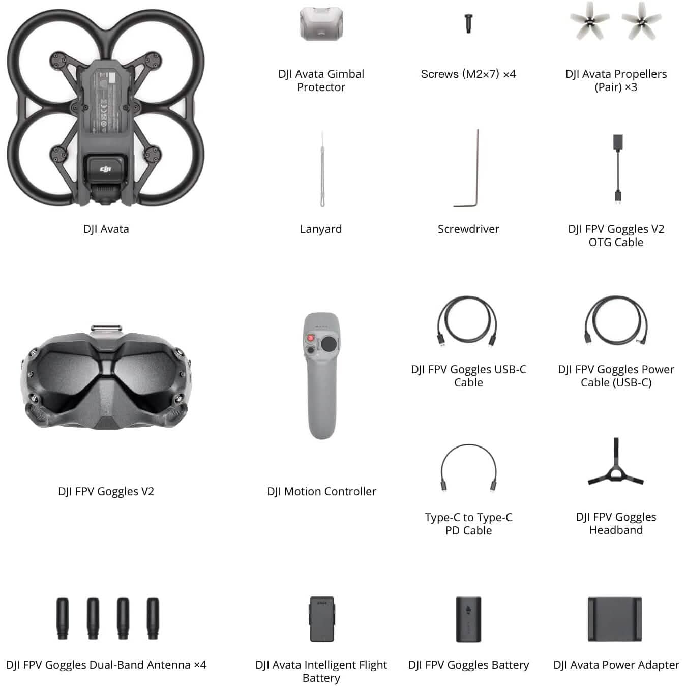 DJI Avata Fly Smart Combo (DJI FPV Goggles V2) - First-Person View Drone UAV Quadcopter with 4K Stabilized Video (Refurbished) Cameras & Drones - DailySale