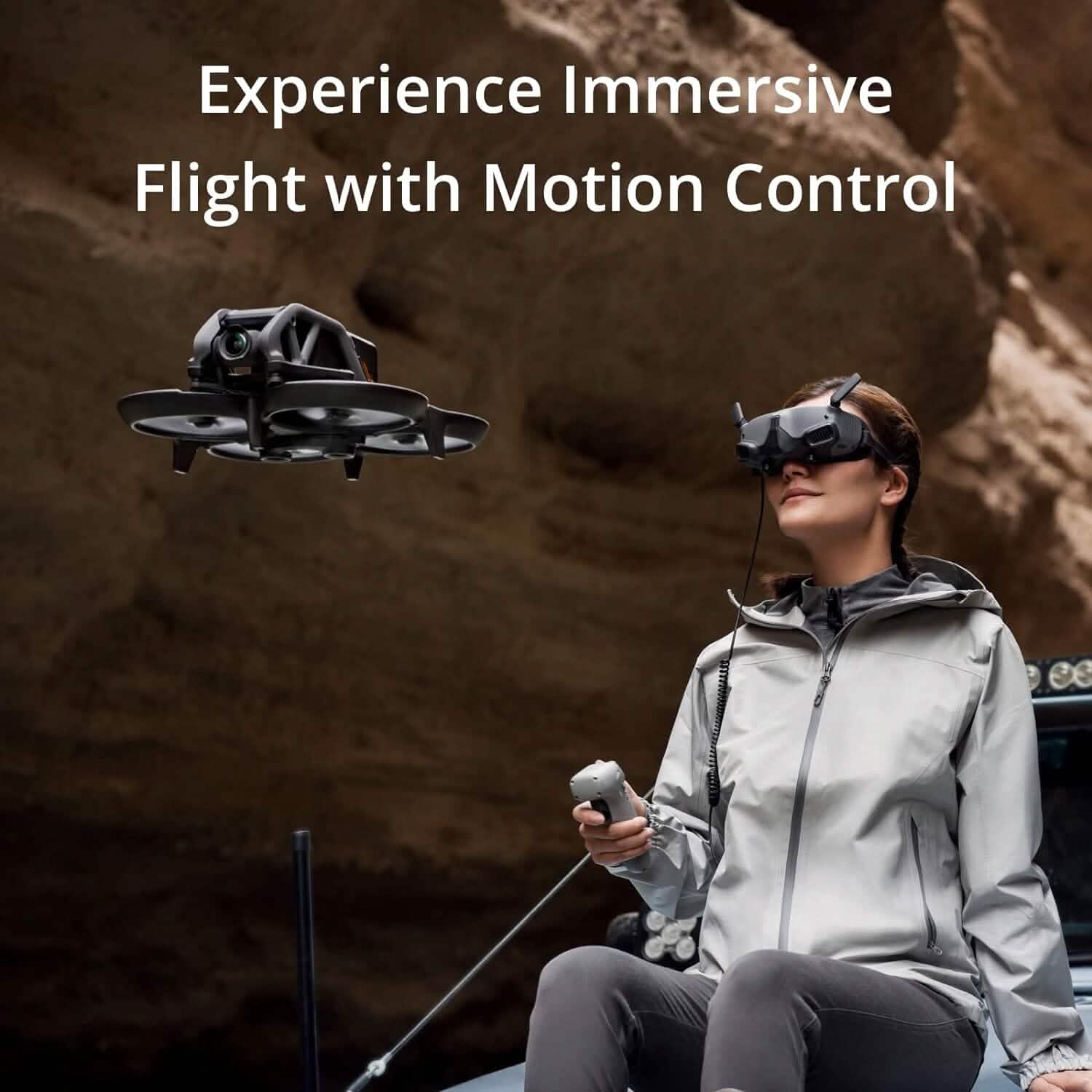 DJI Avata Fly Smart Combo (DJI FPV Goggles V2) - First-Person View Drone UAV Quadcopter with 4K Stabilized Video (Refurbished) Cameras & Drones - DailySale