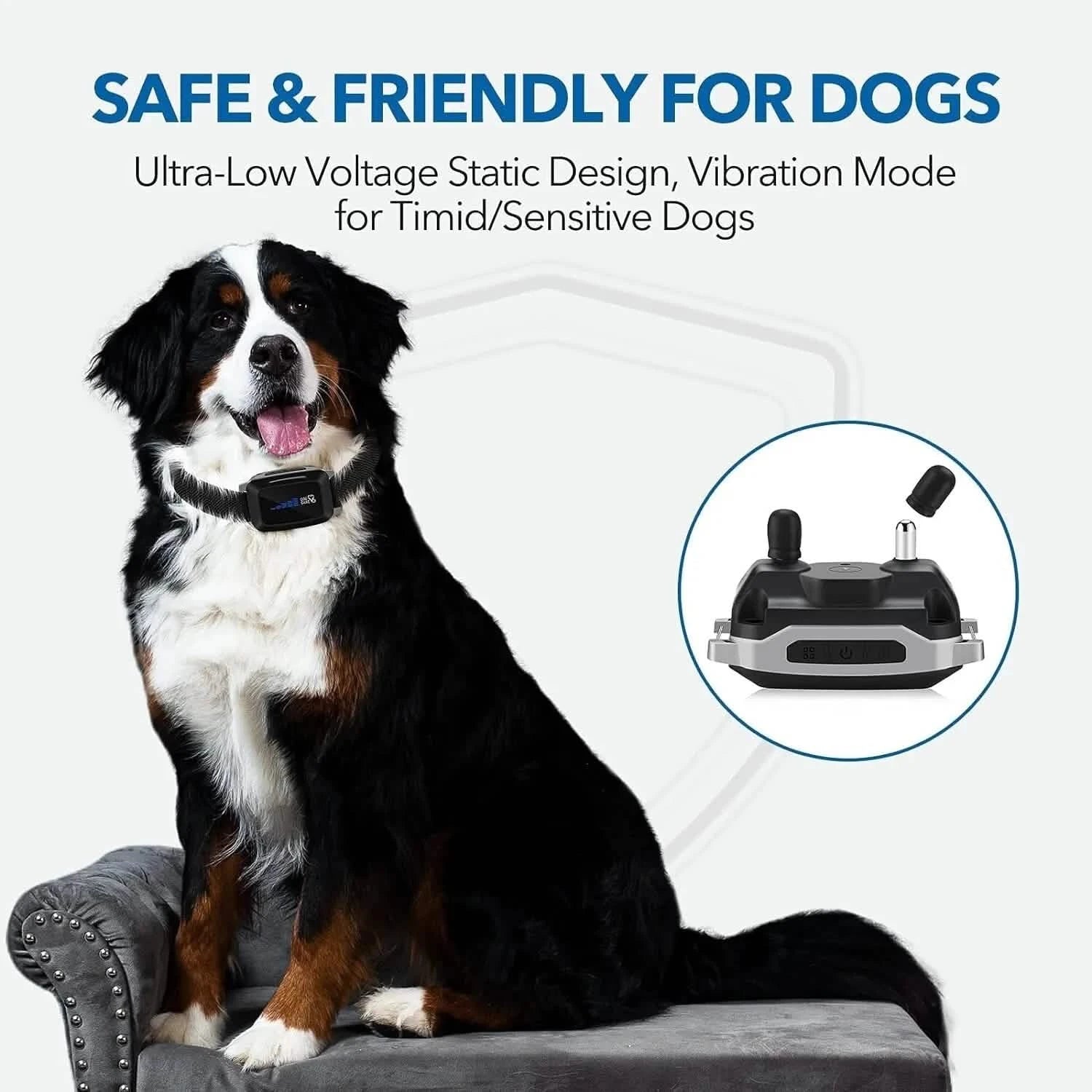 Dog Bark Collar Rechargeable with Intelligent Bark Control Vibration Pet SuppliesDog Bark Collar Rechargeable with Intelligent Bark Control Vibration - DailySale