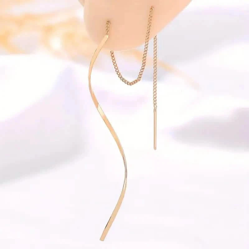 Drop Earrings Golden S Design Match Daily Outfits Party Accessories Casual Dating Decor for Female Earrings - DailySale