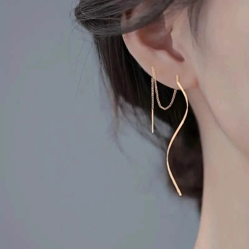 Drop Earrings Golden S Design Match Daily Outfits Party Accessories Casual Dating Decor for Female Earrings - DailySale
