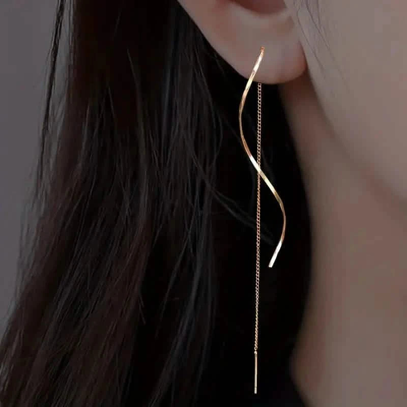 Drop Earrings Golden S Design Match Daily Outfits Party Accessories Casual Dating Decor for Female Earrings - DailySale