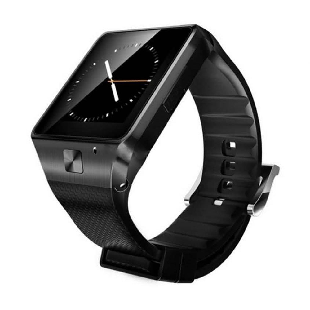 Black Bluetooth smart watch with strap