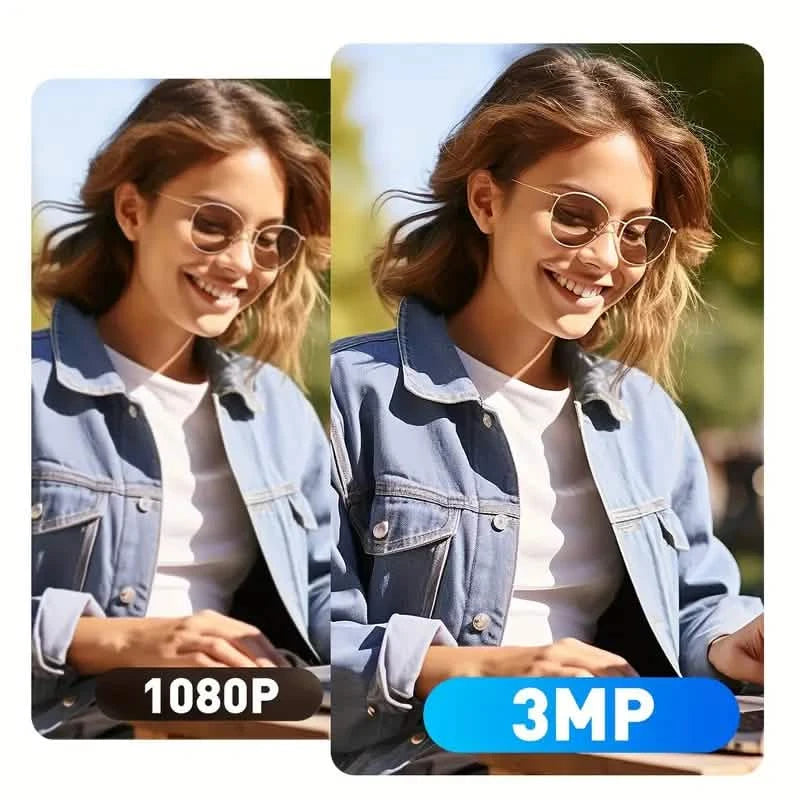 3MP Smart Home Security Camera – Night Vision, Two-Way Audio, Motion Detection, Alexa Compatible