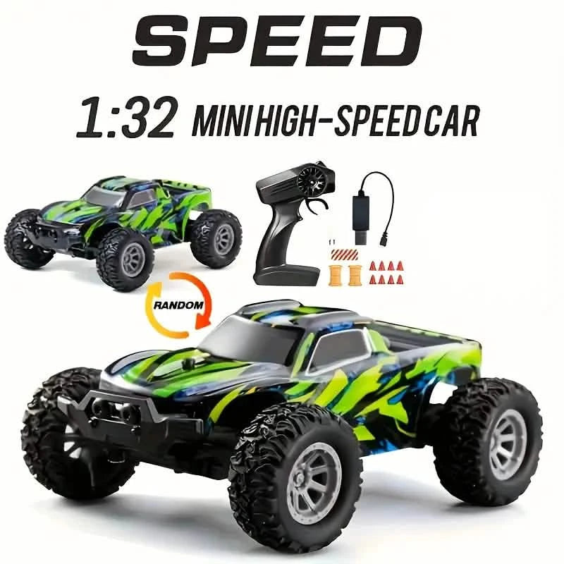 1:32 Scale RC Remote Control Car – 20 Km/h, 2.4GHz, Red & Green