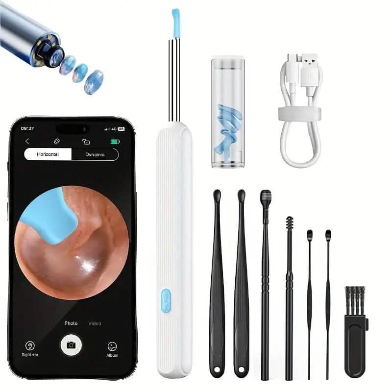 Ear Wax Removal Kit with Camera, Light and 6 Ear Spoons Beauty & Personal Care - DailySale