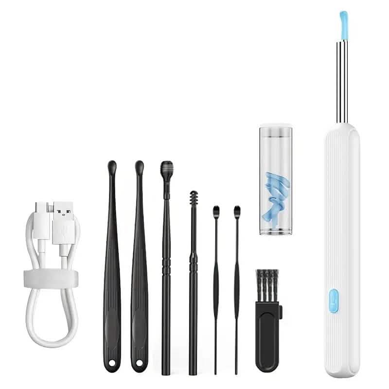 Ear Wax Removal Kit with Camera, Light and 6 Ear Spoons Beauty & Personal Care White - DailySale