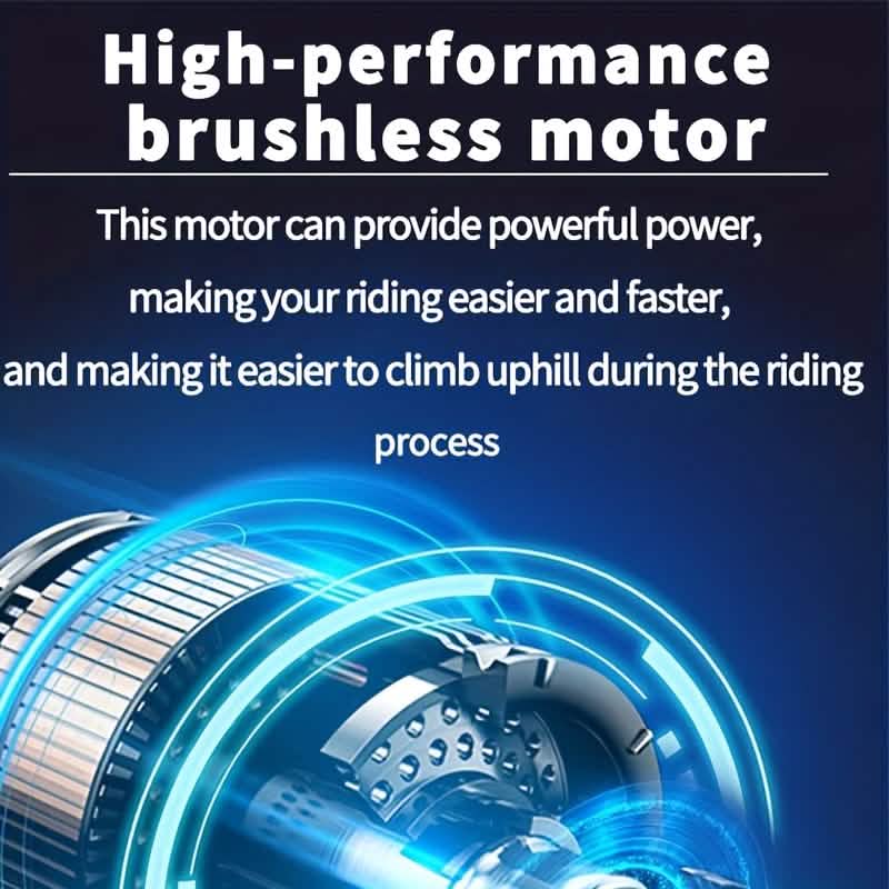 14" Folding Electric Bike 48V Lightweight E-Bike 330LB Load 19MPH 28-Mile Range