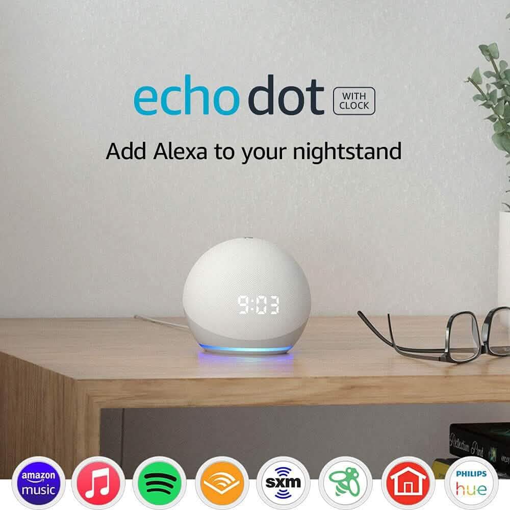 Echo Dot (4th Gen) | Smart Speaker With Clock and Alexa Smart Home & Security - DailySale