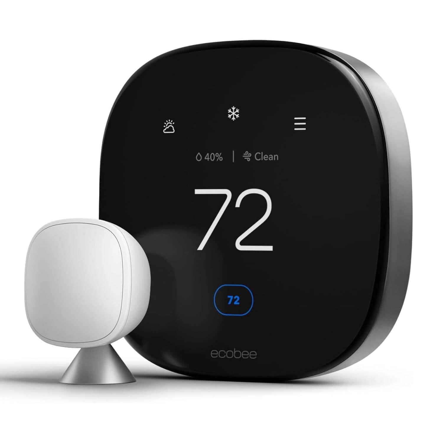 ecobee New Smart Thermostat Premium with Smart Sensor and Air Quality