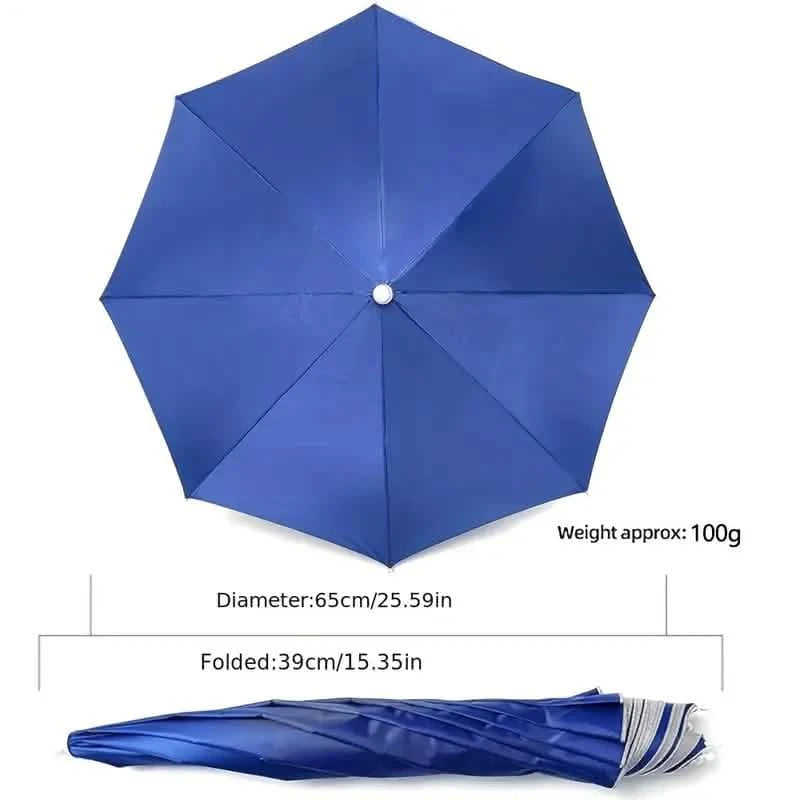 UV Protection Umbrella Hat – Elastic, Camping, Fishing & Outdoor Activities