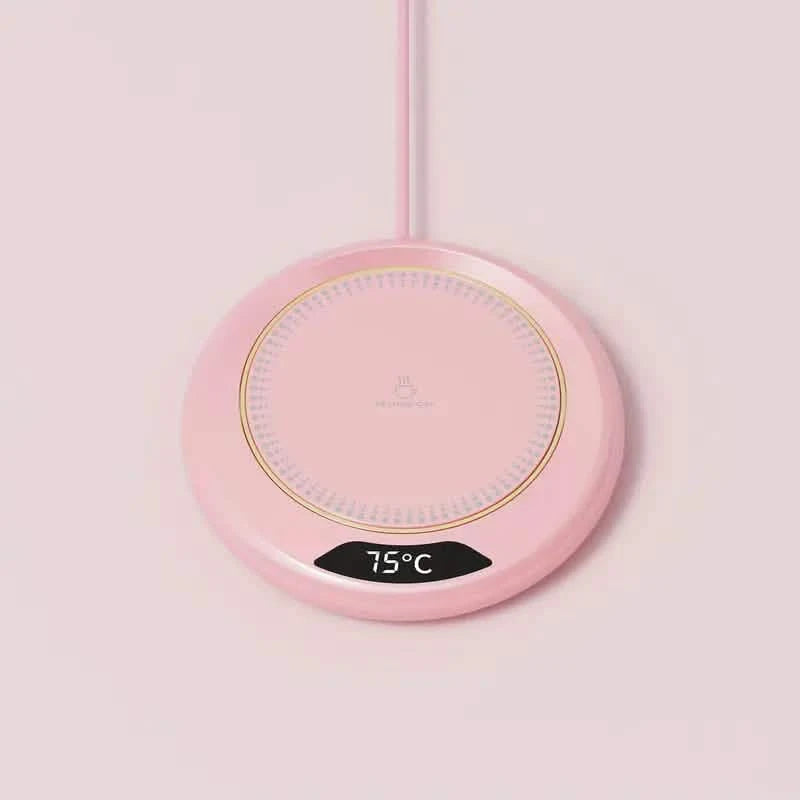 Electric Coffee Mug Warmer, 3 Temperature Settings Kitchen Appliances Pink - DailySale