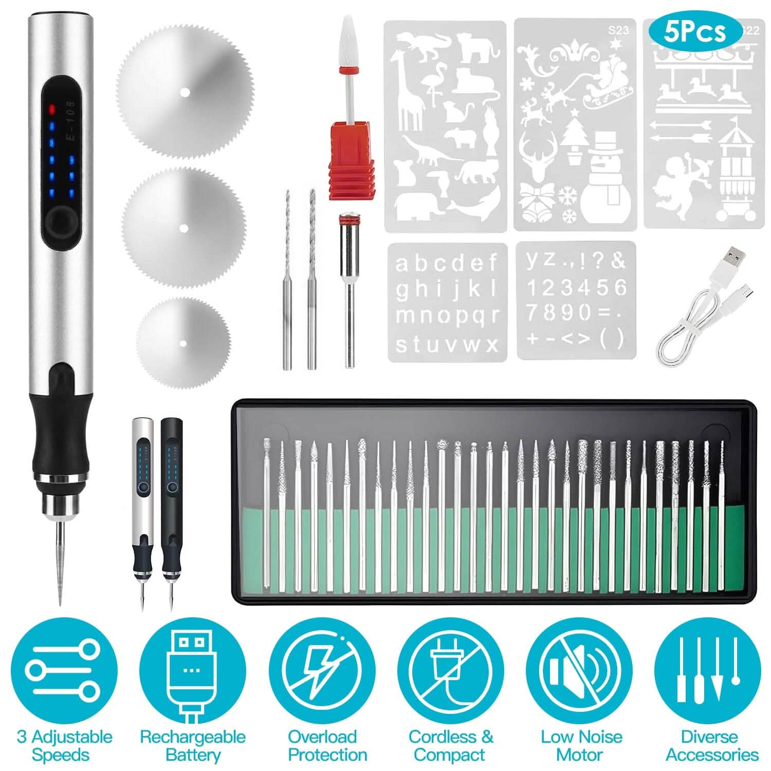 Electric Cordless Engraving Pen Arts & Crafts - DailySale