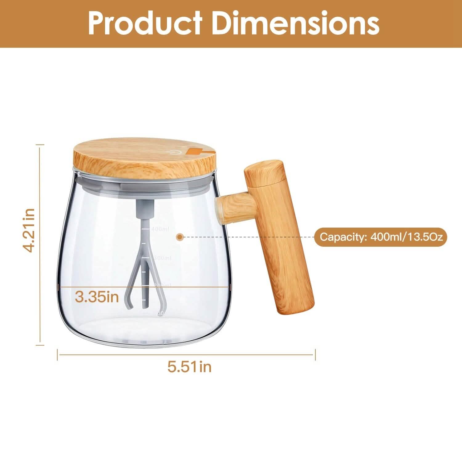 Electric Mixing Mug 400ML High Speed Mixing Cup Kitchen Appliances - DailySale